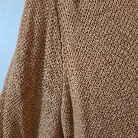 Old Navy V-Neck Spice Orange Textured Knit Long Sleeve Tunic Top Size Large - Picture 5 of 11